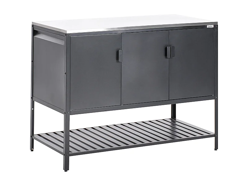 Armário para cozinha exterior MAENZA Metal Preto