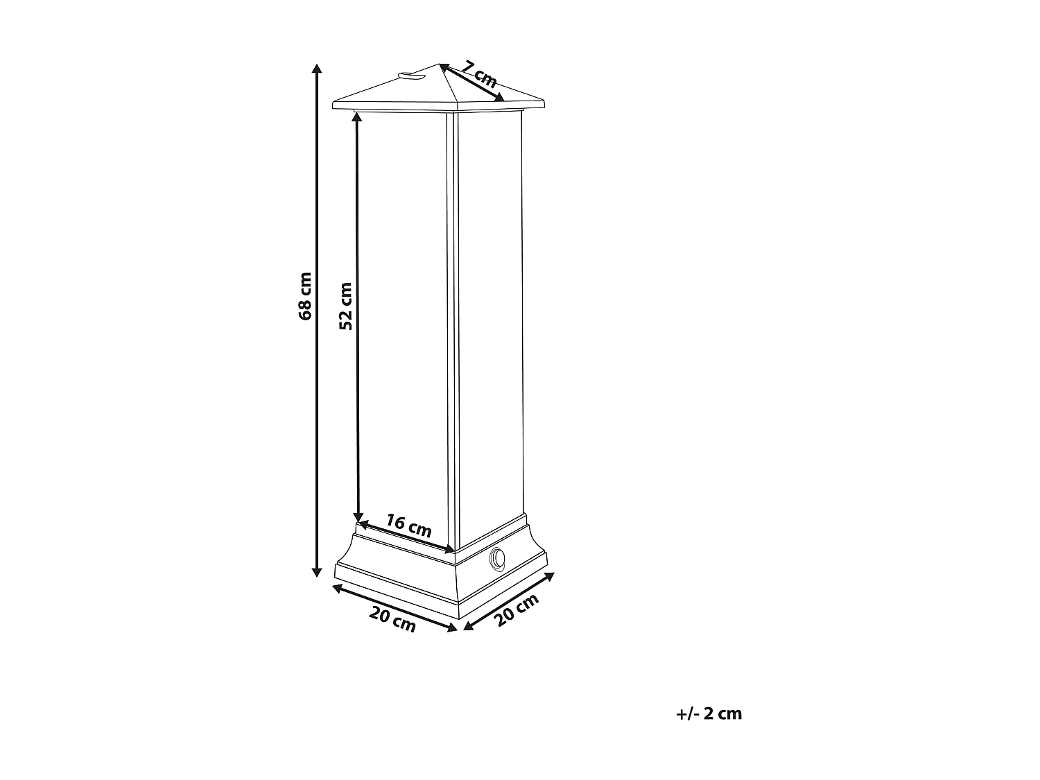 Infrarot-Standheizstrahler TUNUPA 1'500 W Schwarz