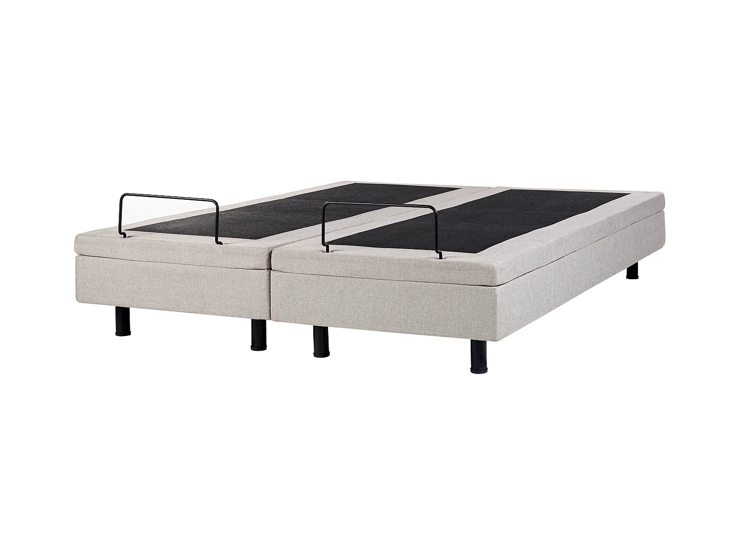 Lit réglable sans tête de lit Tissu DUKE 180 x 200 cm Beige