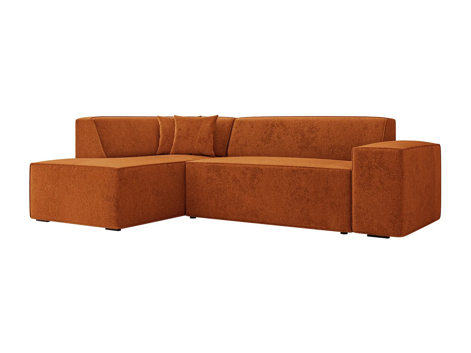 Sofá rinconero Comfivo 289, Rojo, 267x205x73cm