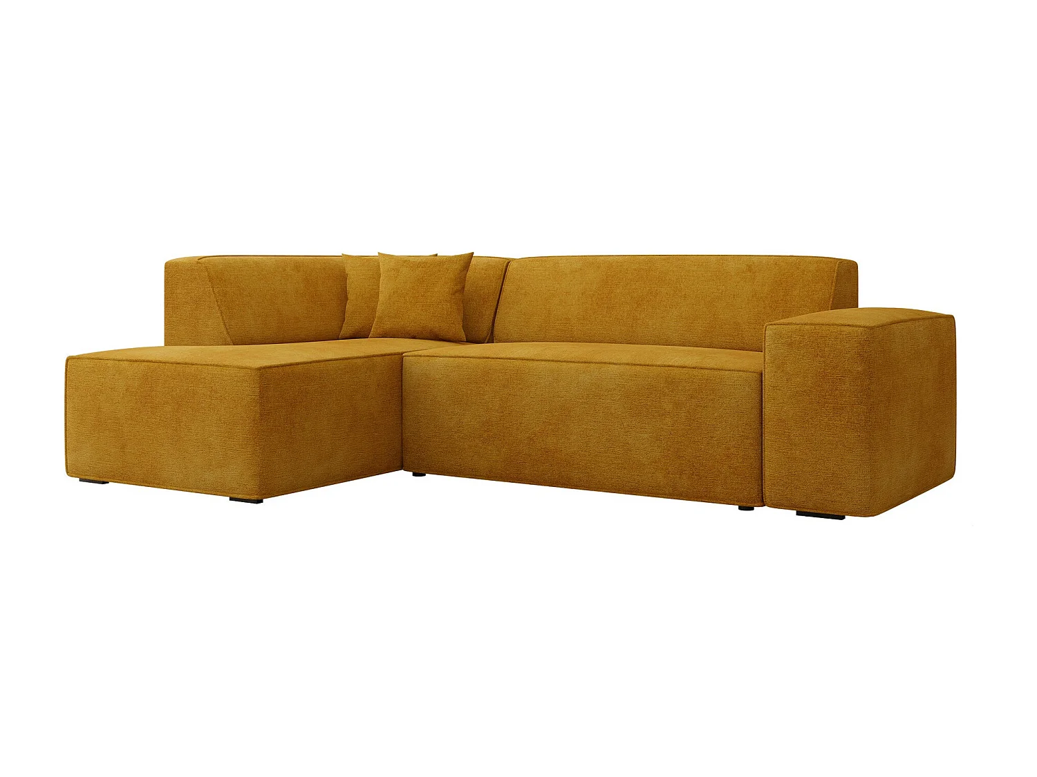 Canapé d'angle Comfivo 289, Jaune, 267x205x73cm