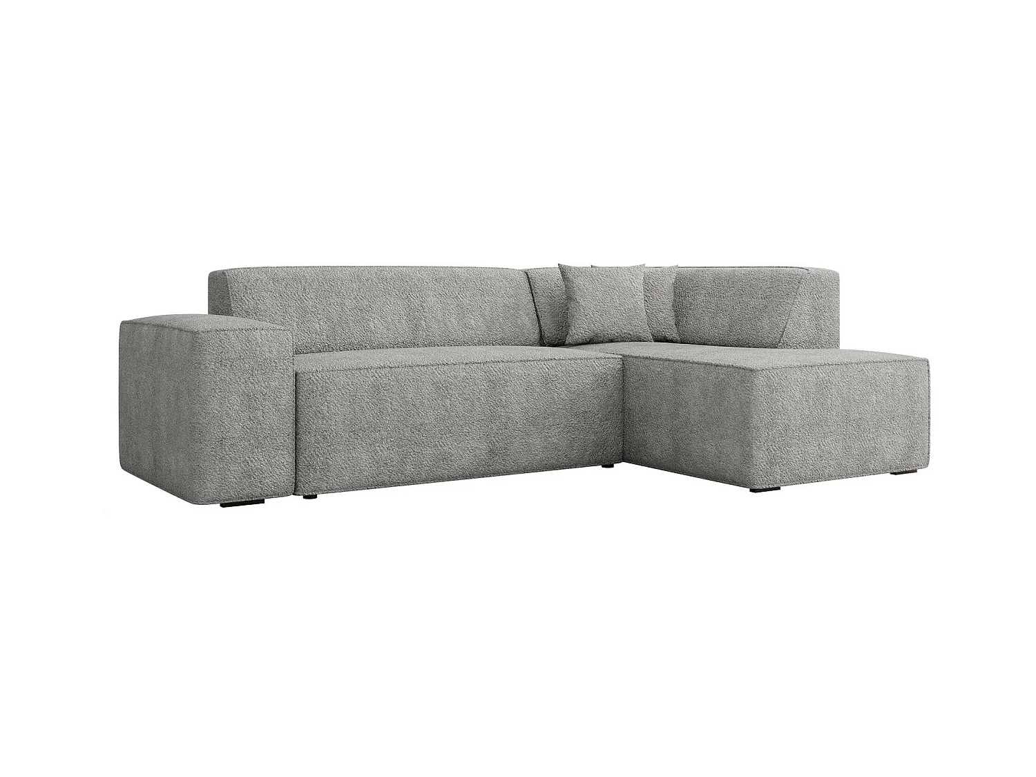 Sofá rinconero Comfivo 289, Gris, 267x205x73cm