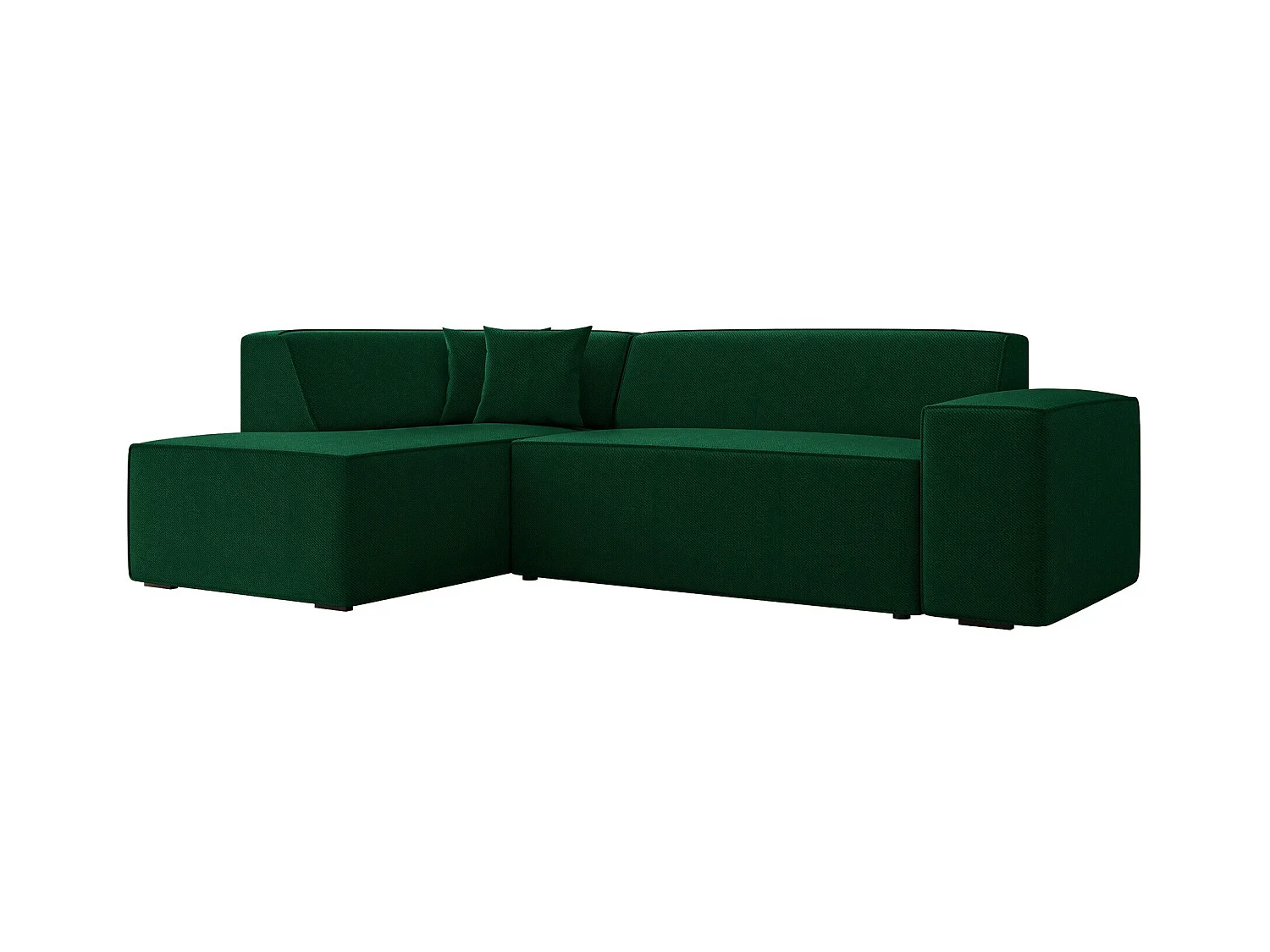 Sofá rinconero Comfivo 289, Verde, 267x205x73cm