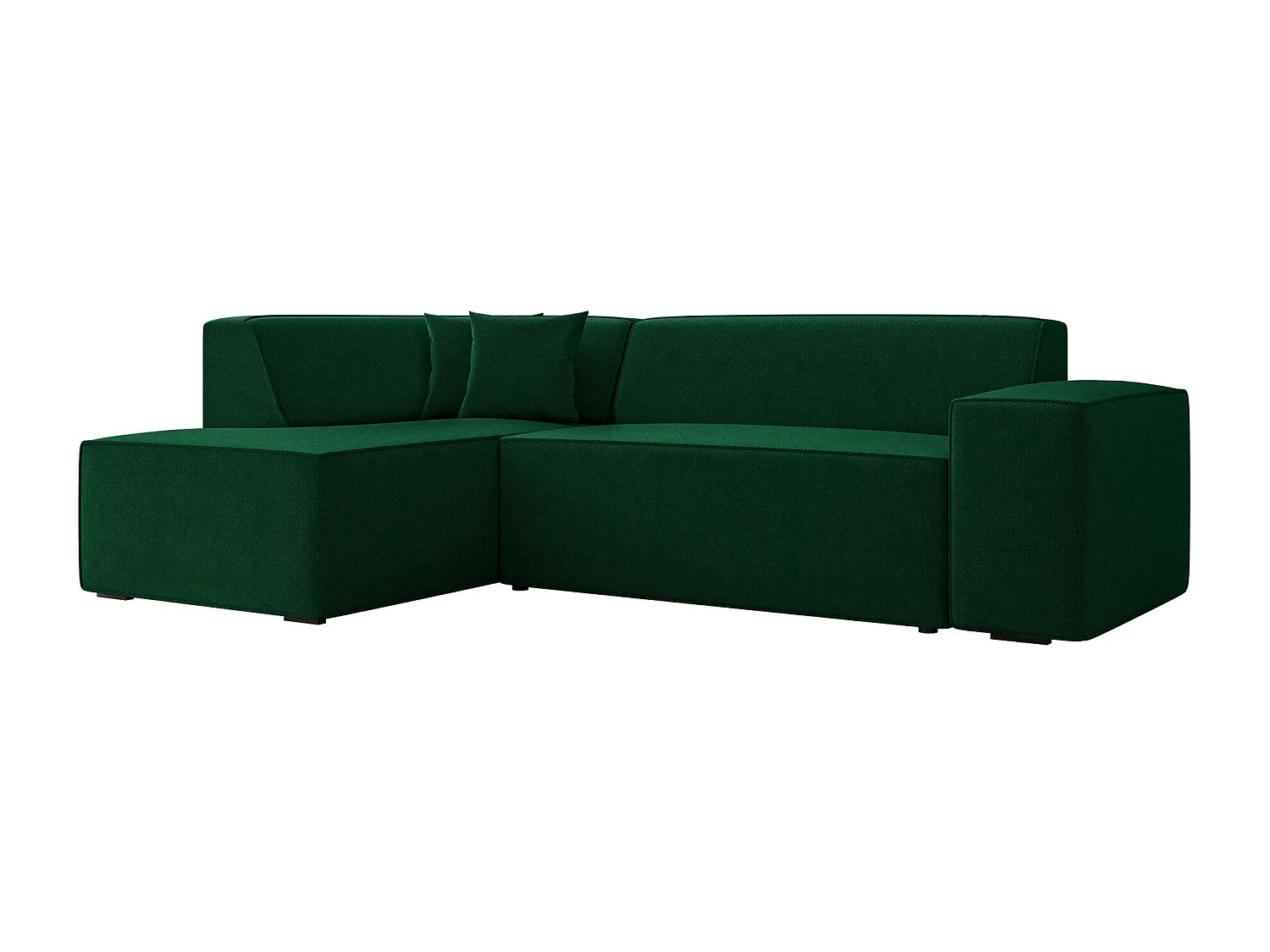 Sofá rinconero Comfivo 289, Verde, 267x205x73cm