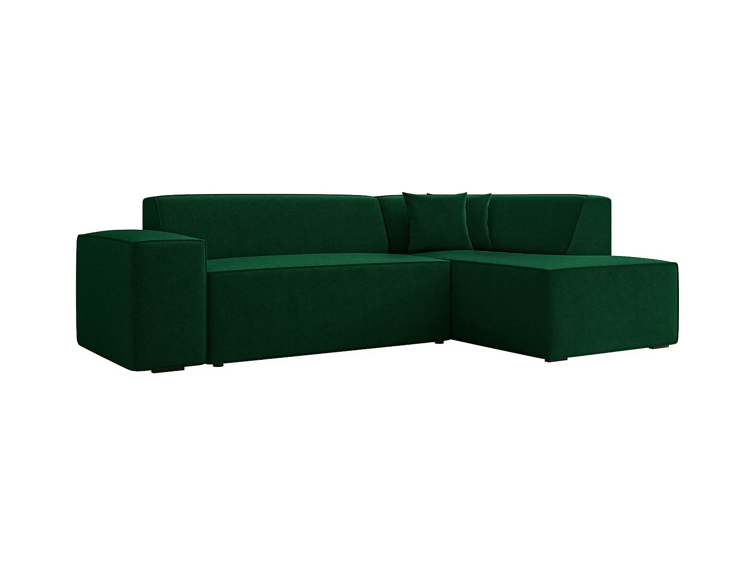 Sofá rinconero Comfivo 289, Verde, 267x205x73cm
