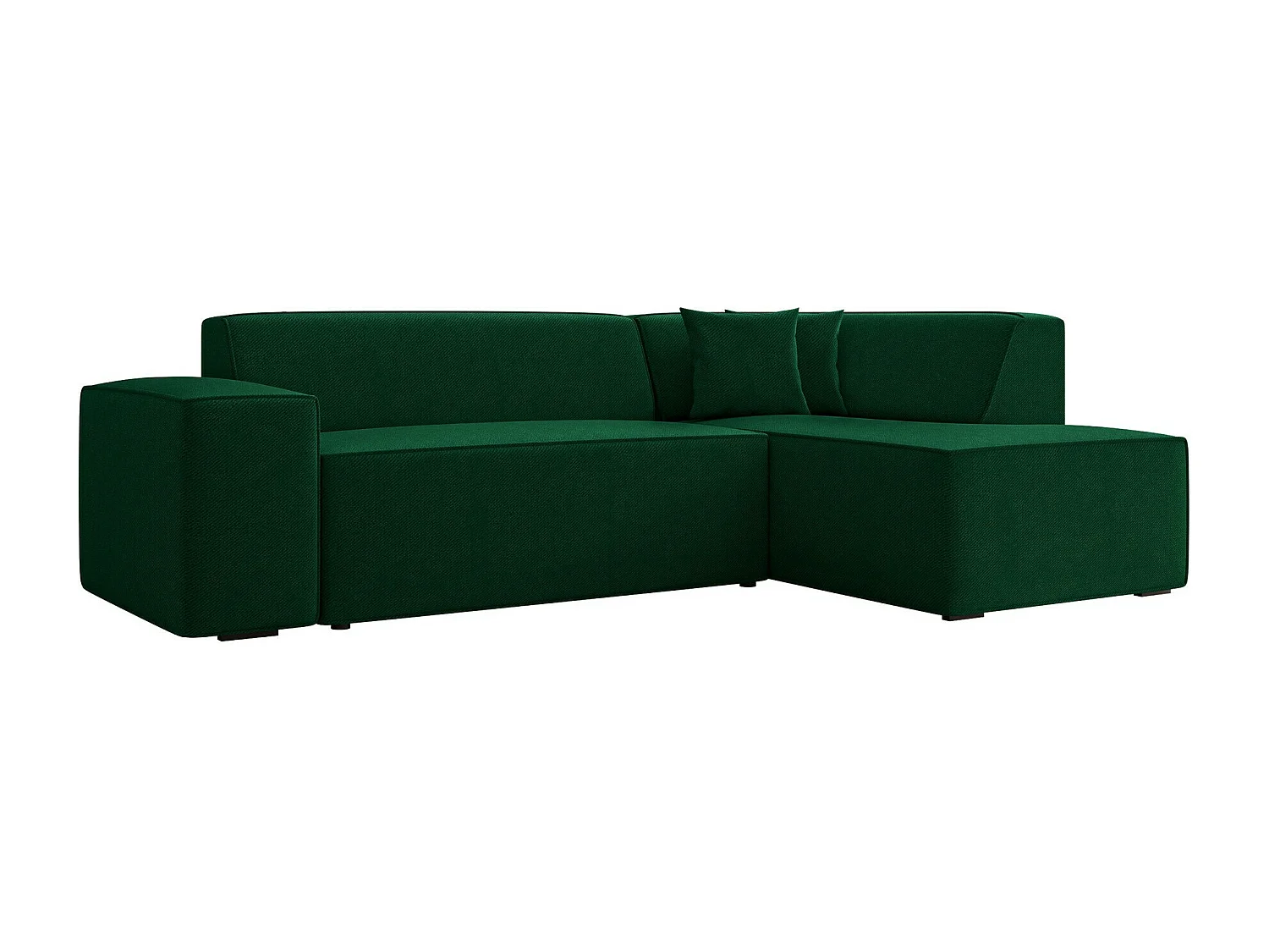 Sofá rinconero Comfivo 289, Verde, 267x205x73cm