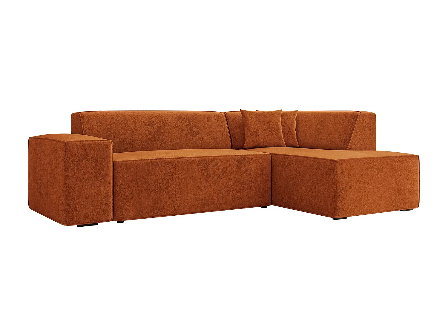 Sofá rinconero Comfivo 289, Rojo, 267x205x73cm