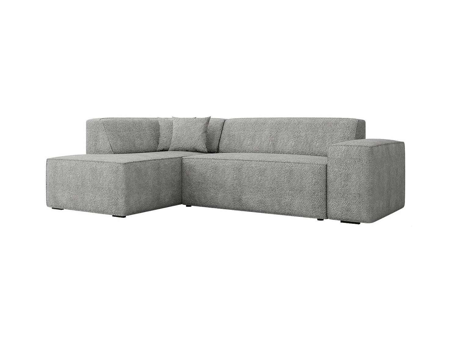 Sofá rinconero Comfivo 289, Gris, 267x205x73cm
