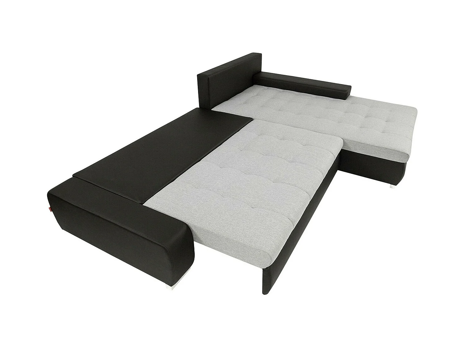 Sofá rinconero Comfivo 147, De color marrón claro, Función de descanso, Almacenaje, 302cm