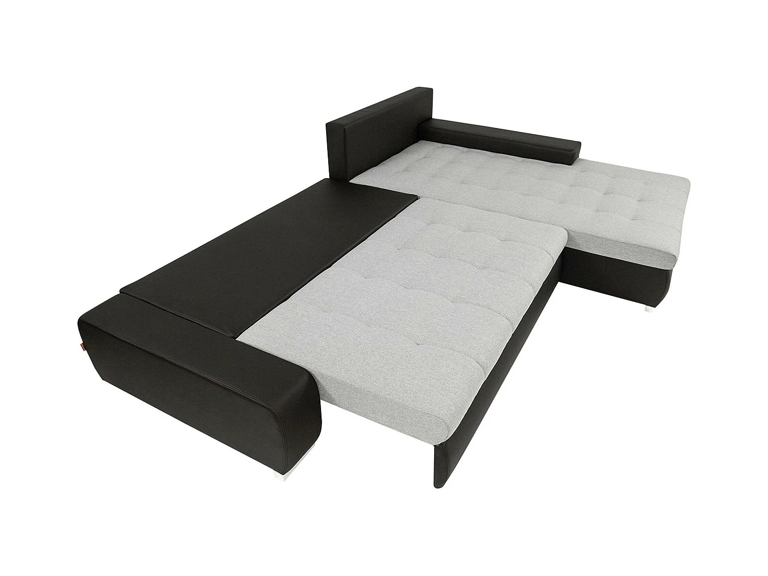 Sofá rinconero Comfivo 147, Marrón, Función de descanso, Almacenaje, 302x213x80cm