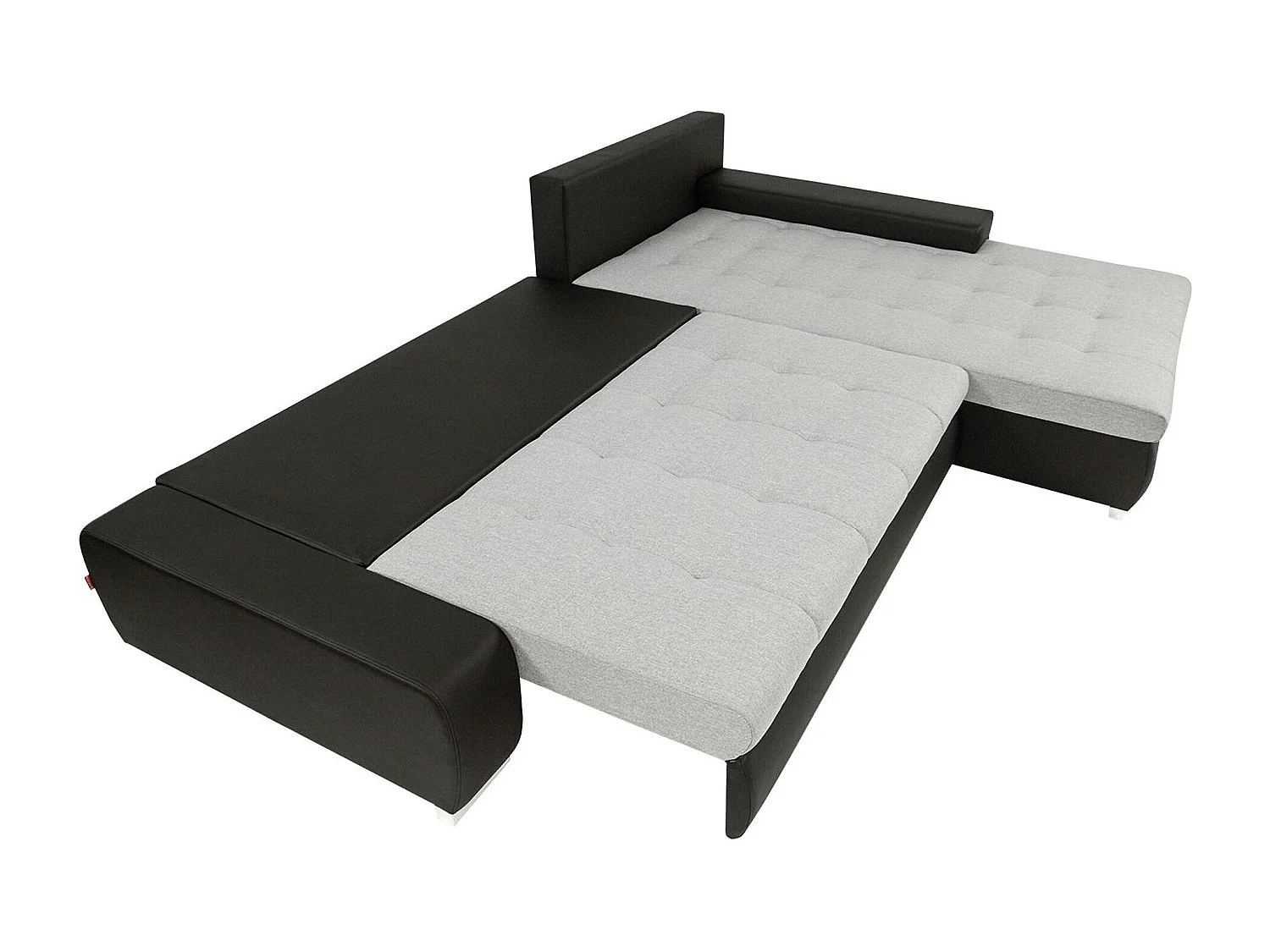 Sofá rinconero Comfivo 147, Marrón, Función de descanso, Almacenaje, 302x213x80cm