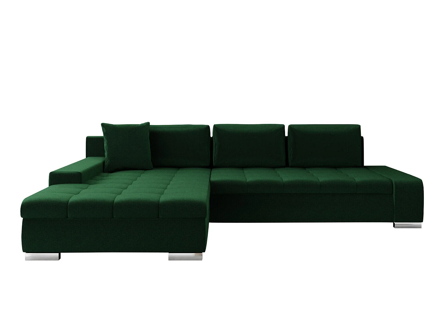 Sofá rinconero Comfivo Nitor II, Verde, Función de descanso, 30x21x8cm