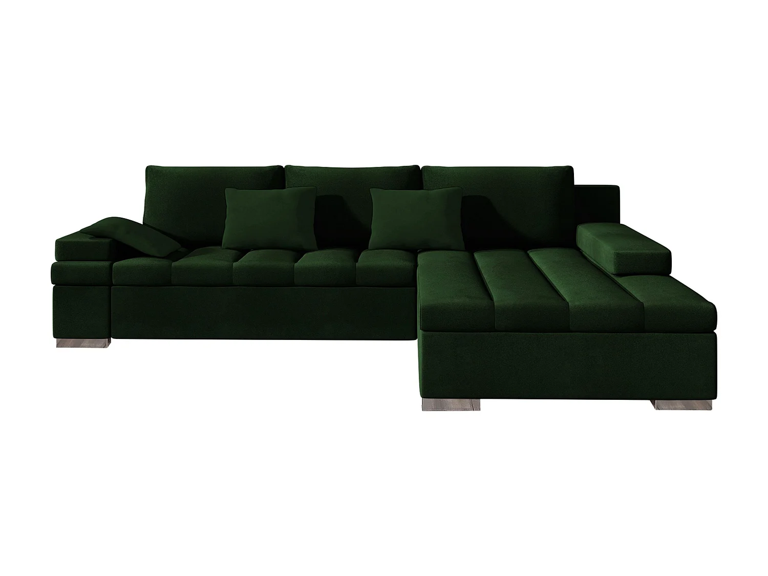 Sofá rinconero Comfivo Olivetum, Verde, Función de descanso, 31x18x8cm