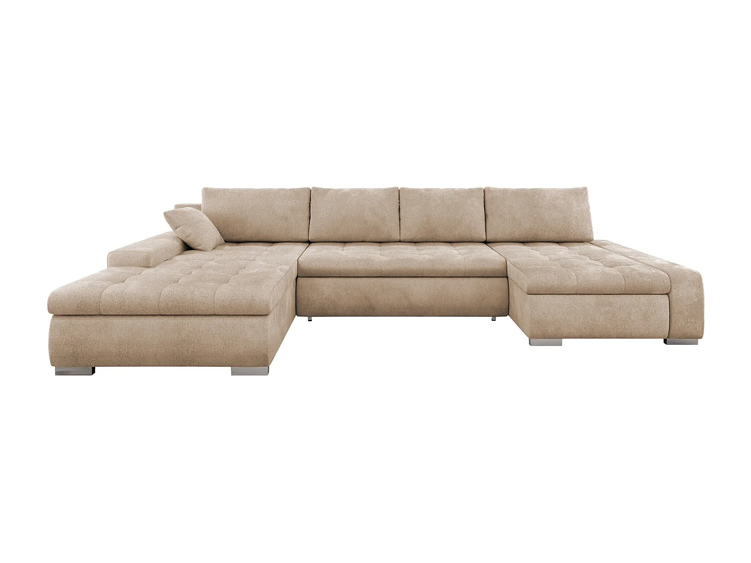 Canapé d'angle Comfivo 106, Brun clair, Disponible, 394x213x80cm