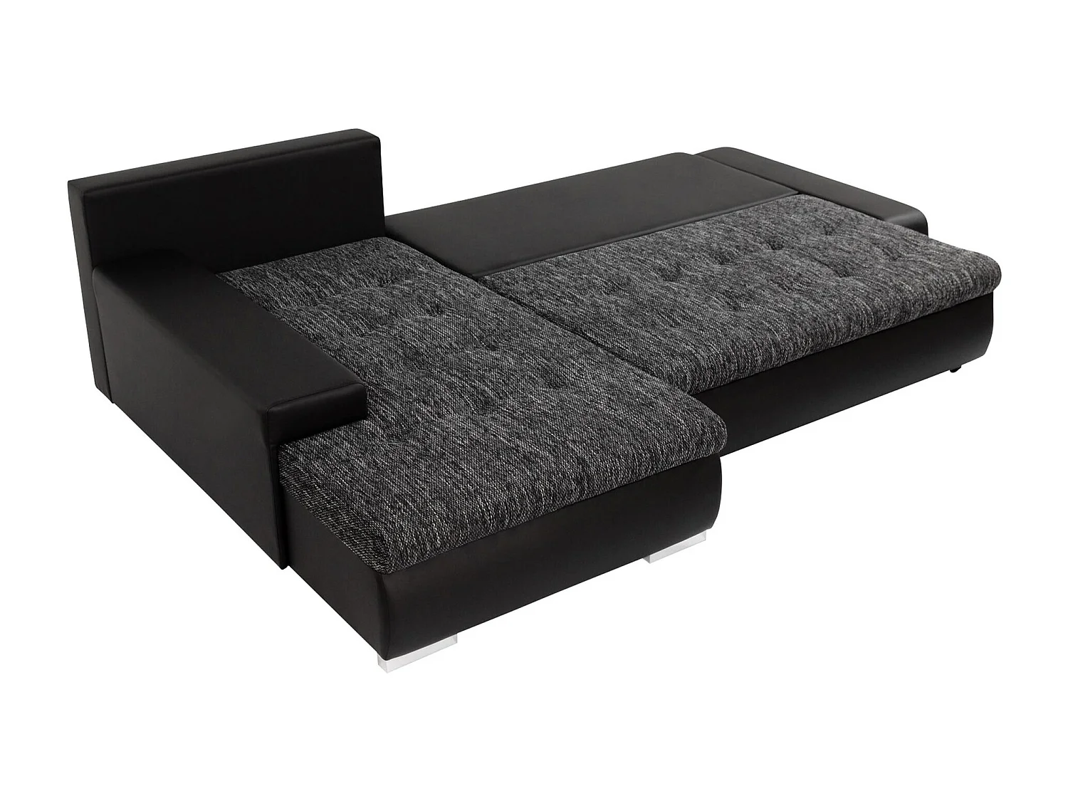 Sofá rinconero Comfivo 112, Verde, Función de descanso, Almacenaje, 265x185x85cm