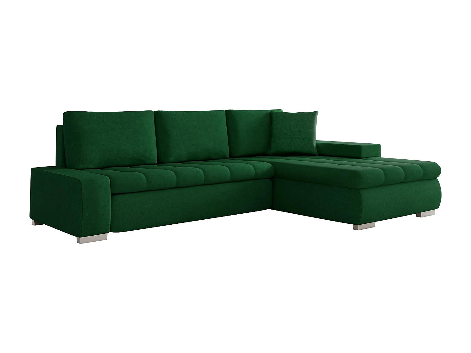 Canapé d'angle Comfivo 112, Vert, Disponible, 265x185x85cm