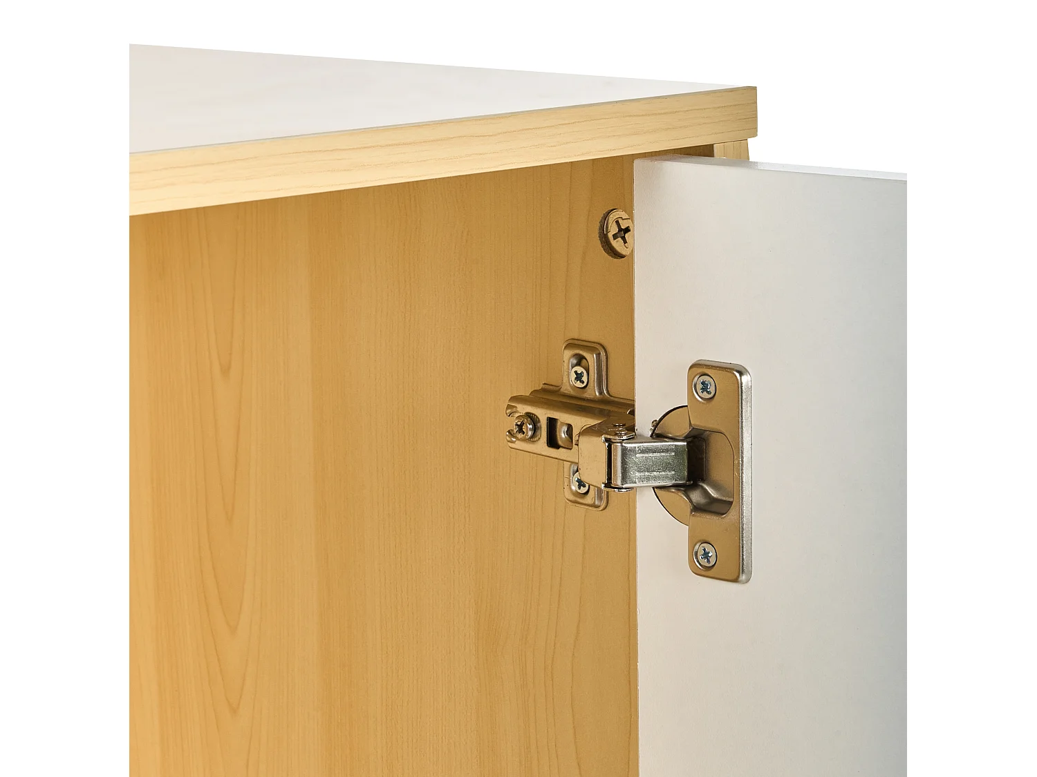 Büroschrank ZEHNA Hellbraun / Weiss