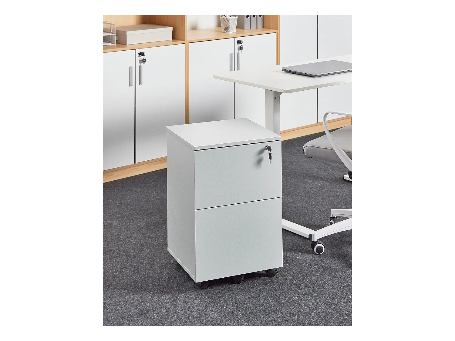 Armadietto da ufficio JOHNSON Grigio chiaro