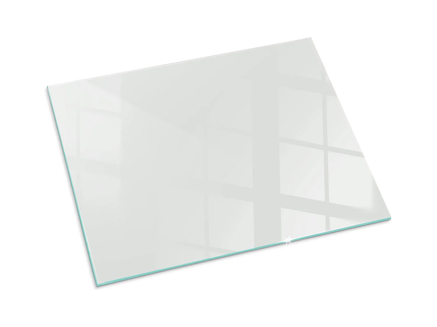 Vloerplaat voor houtkachel, onder open haard - Rechthoek - 80x60 - Kleur Beige