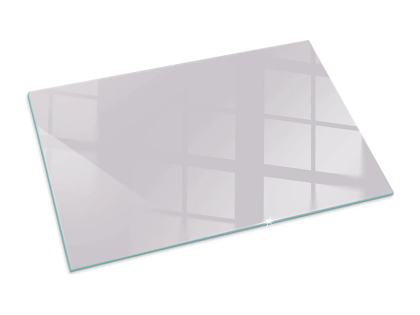 Glasplatte zum Schutz vor Funkenflug, Kaminauflage - Rechteck - 100x70 - Farbe Hellviolett