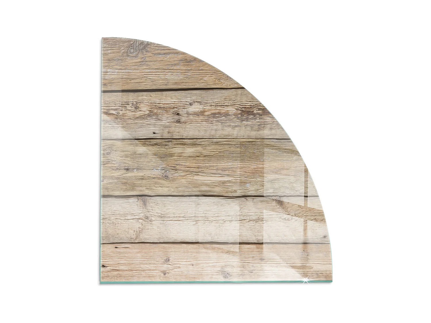 Vetro per camino, vetro di protezione per il soggiorno - Un quarto - 1/4 100x100 - Textura de tablas de madera