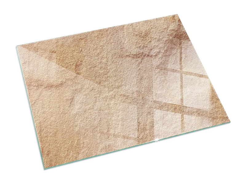 Vloerplaat voor houtkachel, onder open haard - Rechthoek - 60X40 - Natuursteen textuur