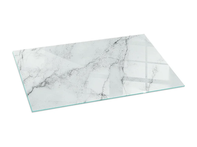 Vloerplaat voor houtkachel, onder open haard - Rechthoek - 140x70 - Marmerpatroon met aderen