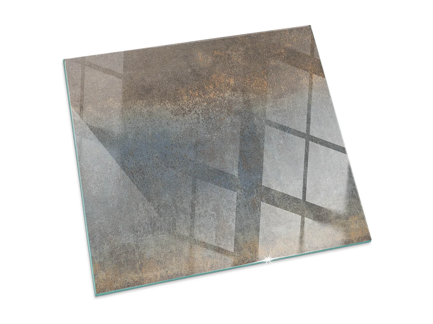 Vloerplaat voor houtkachel, onder open haard - Vierkant - 50x50 - Abstract structuurpatroon