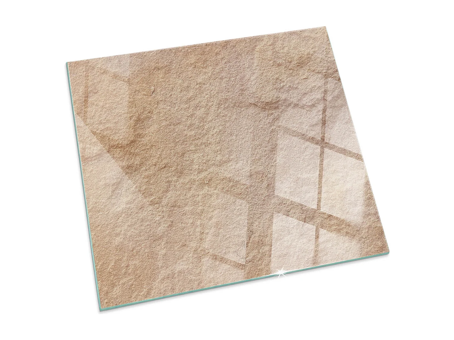 Vloerplaat voor houtkachel, onder open haard - Vierkant - 50x50 - Natuursteen textuur