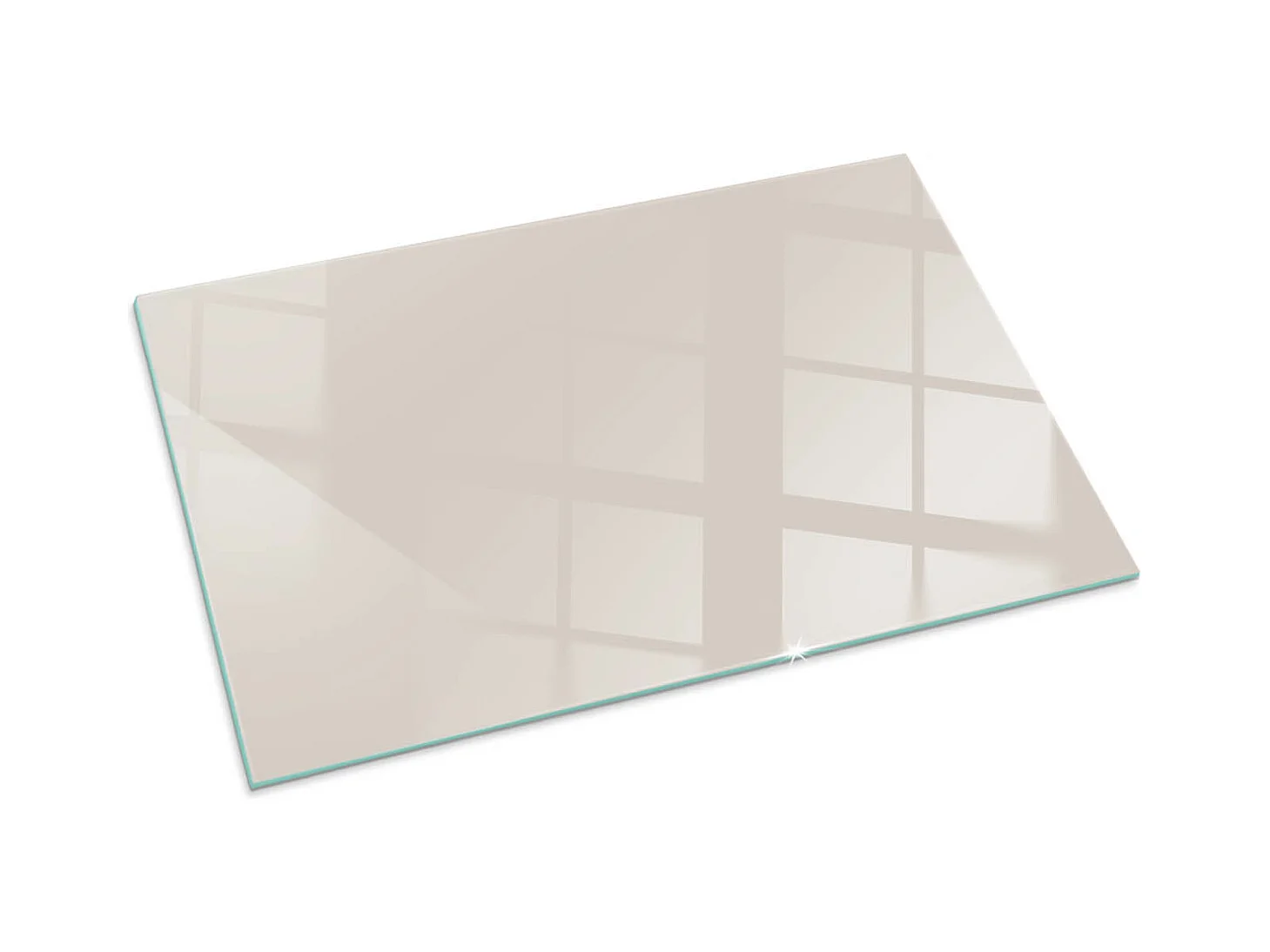 Plaque de sol en verre pour poêle - Rectangle - 100x70 - Couleur Rose pâle