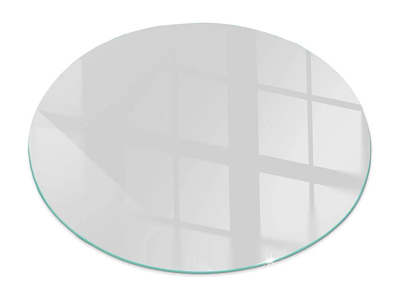 Glasplatte zum Schutz vor Funkenflug, Kaminauflage - Rad - 50x50 - Farbe Grau