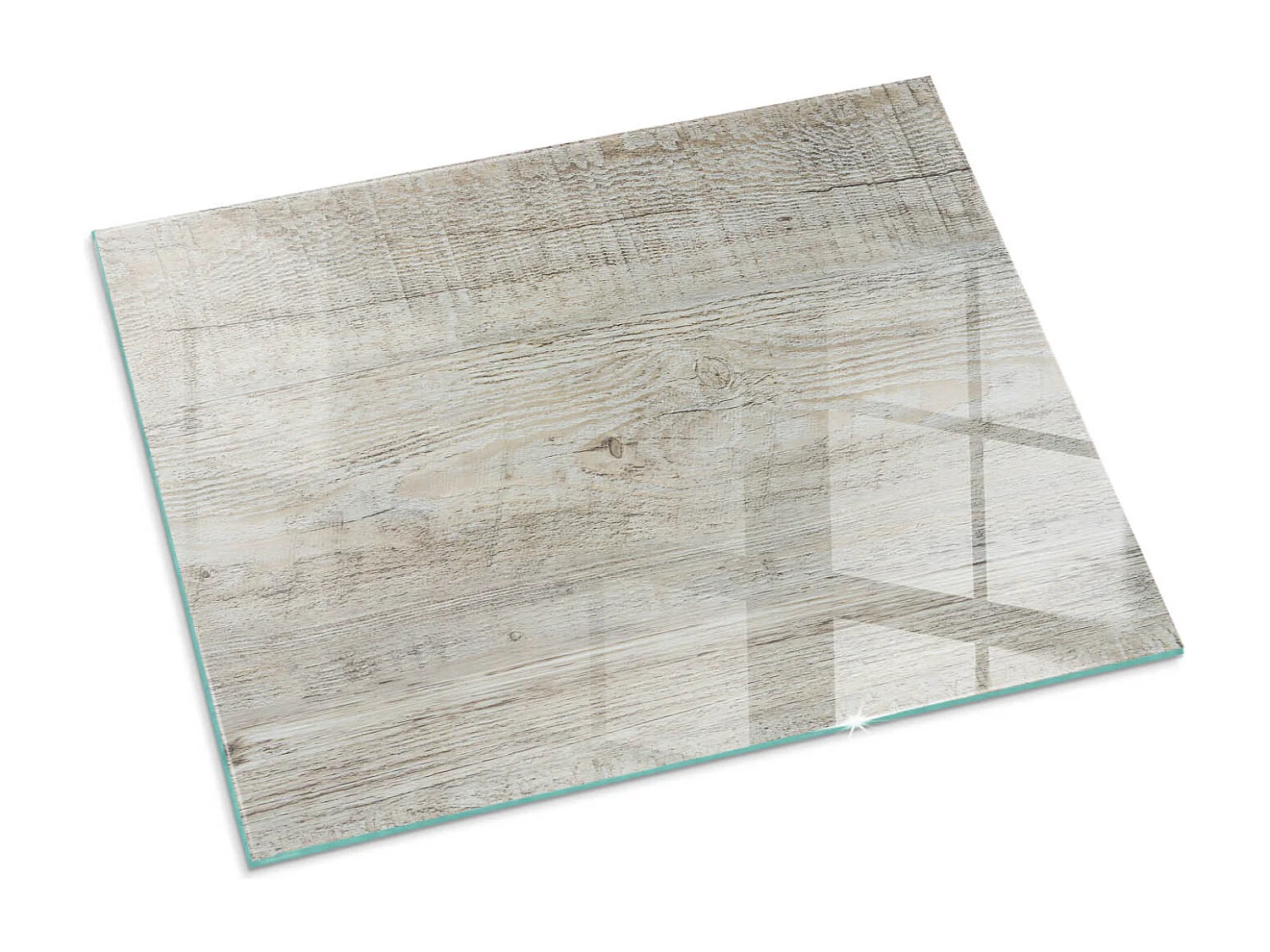 Glasplatte zum Schutz vor Funkenflug, Kaminauflage - Rechteck - 80x60 - Muster aus perforiertem Blech