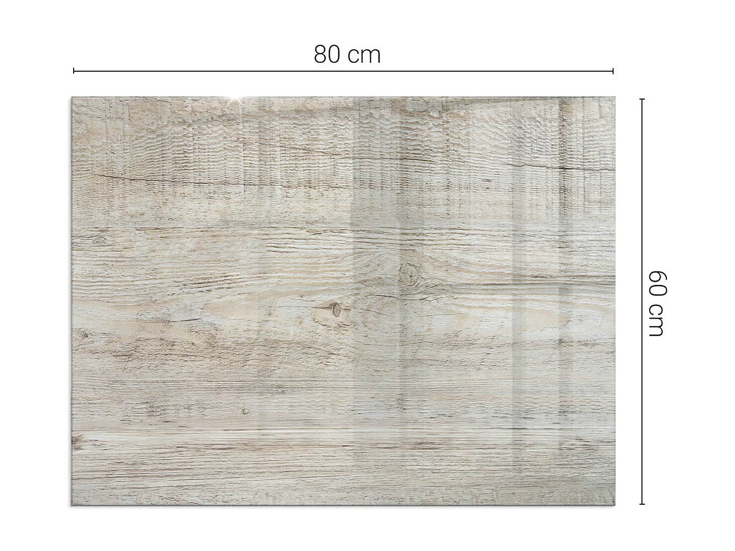 Glasplatte zum Schutz vor Funkenflug, Kaminauflage - Rechteck - 80x60 - Muster aus perforiertem Blech