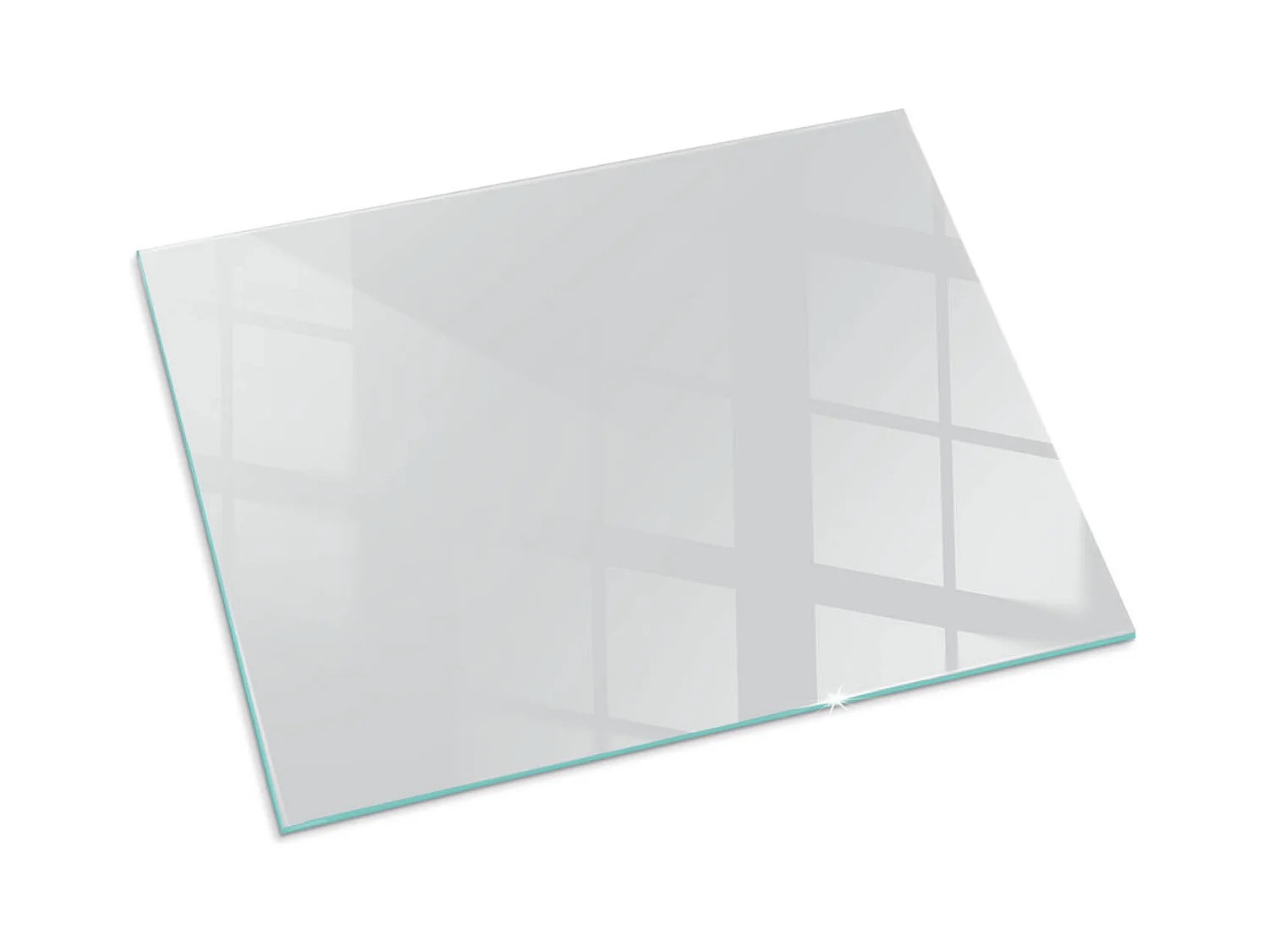 Vloerplaat voor houtkachel, onder open haard - Rechthoek - 80x60 - Kleur Beige