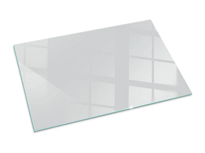 Vloerplaat voor houtkachel, onder open haard - Rechthoek - 100x70 - Kleur Grijs