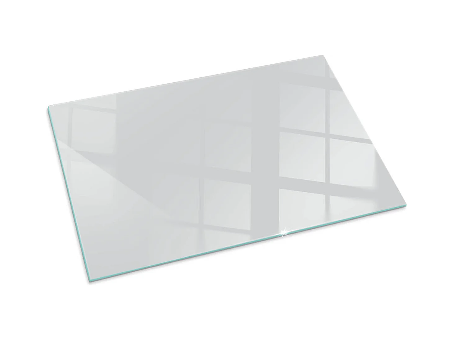 Plaque de sol en verre pour poêle - Rectangle - 100x70 - Couleur Gris