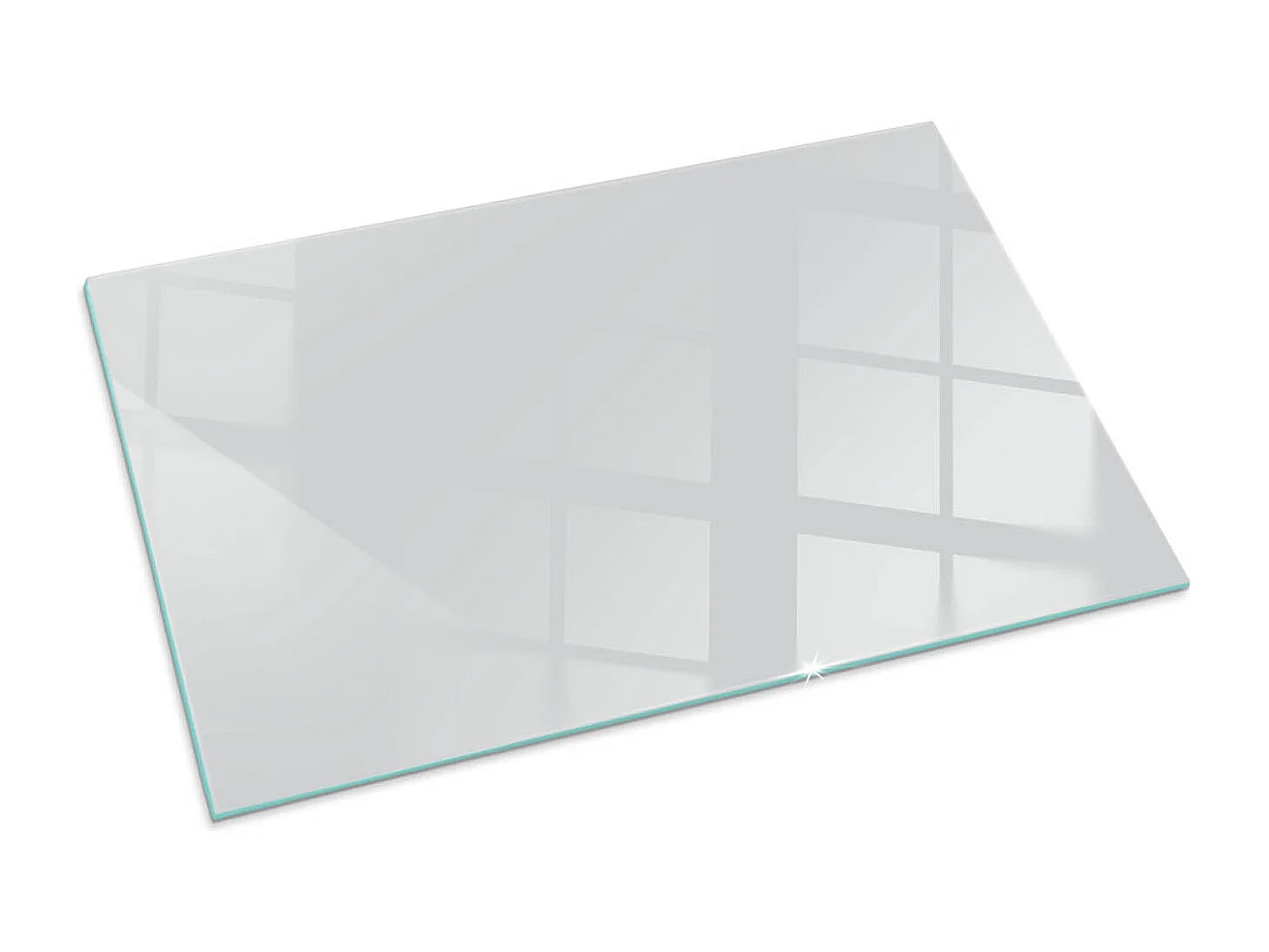 Glasplatte zum Schutz vor Funkenflug, Kaminauflage - Rechteck - 100x70 - Farbe Grau