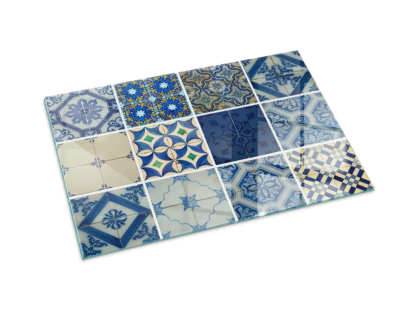 Plaque de sol en verre pour poêle - Rectangle - 100x70 - Modèles de carreaux de céramique