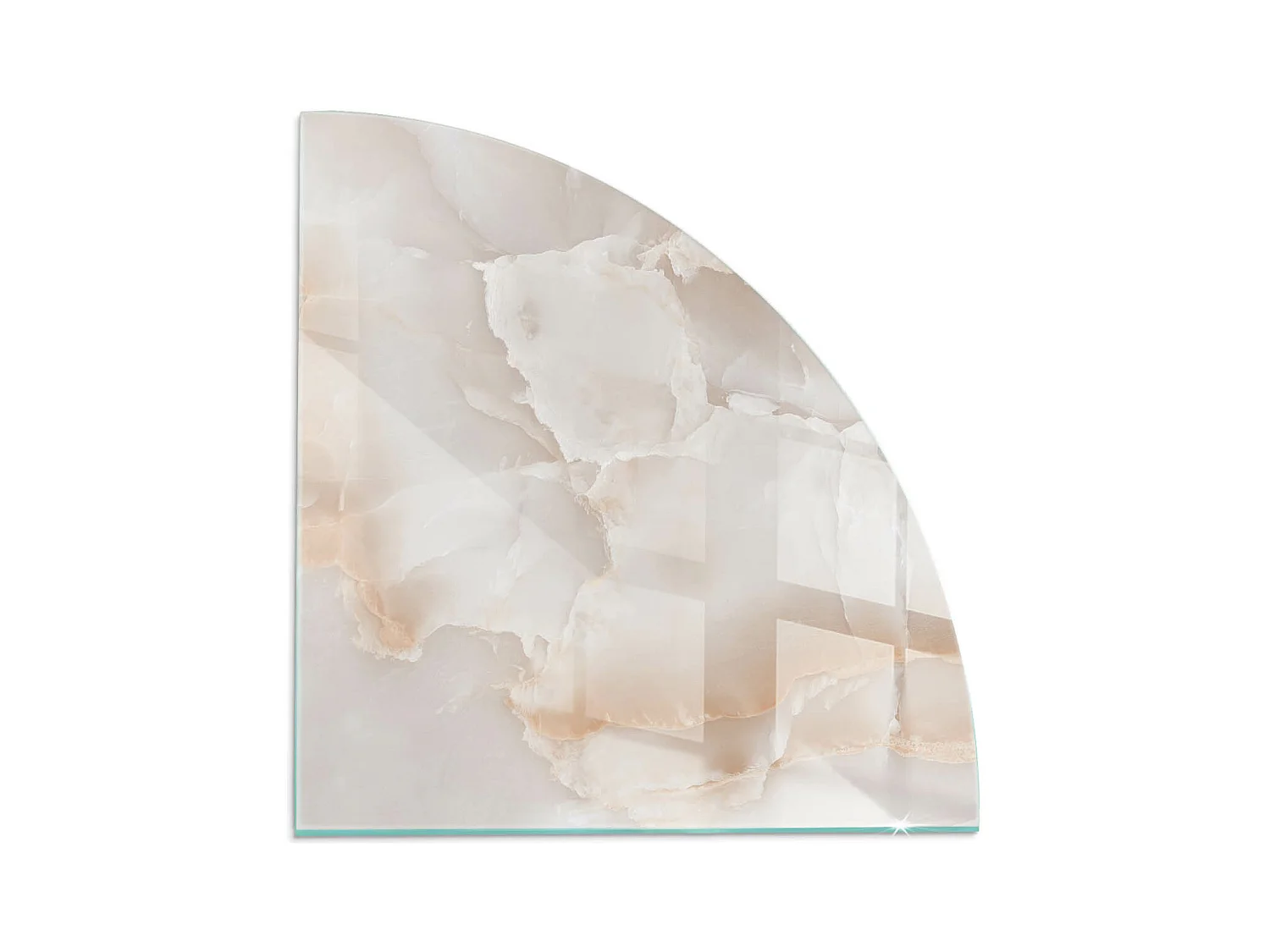 Vetro per camino, vetro di protezione per il soggiorno - Un quarto - 1/4 100x100 - Patrón de piedra natural