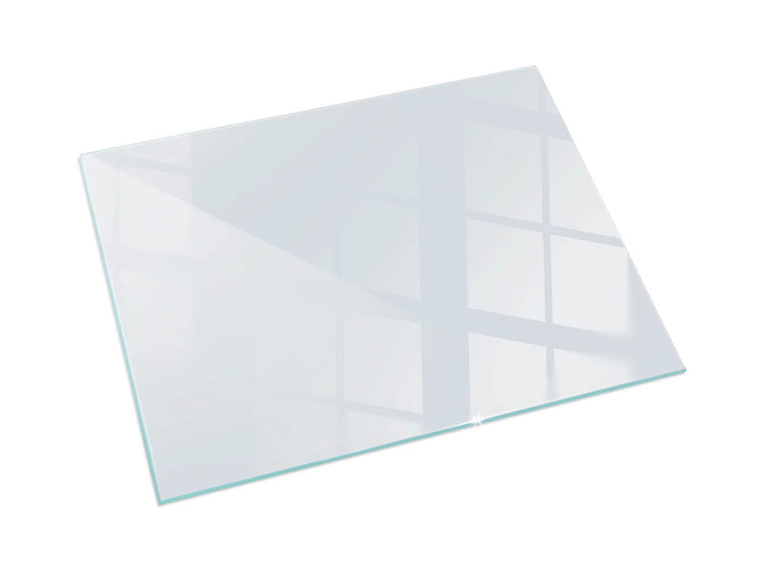 Plaque de sol en verre pour poêle - Rectangle - 60X40 - Couleur Gris clair