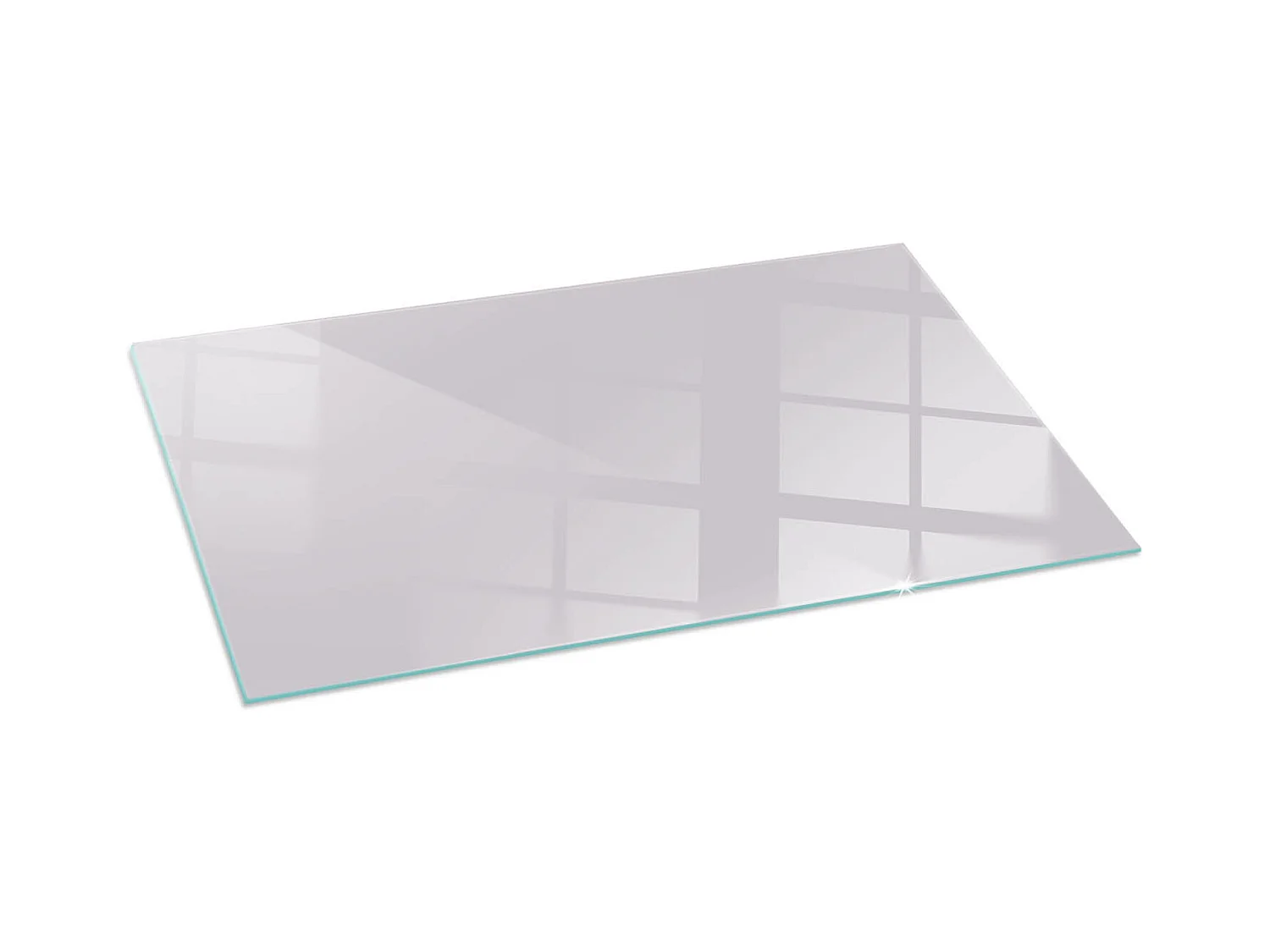 Glasplatte zum Schutz vor Funkenflug, Kaminauflage - Rechteck - 140x70 - Farbe Hellviolett