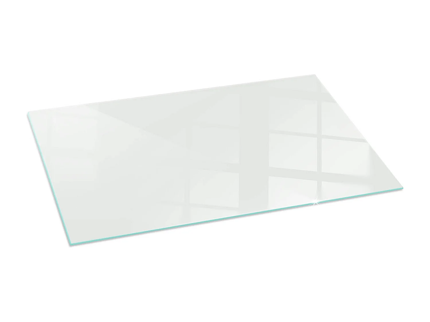 Plaque de sol en verre pour poêle - Rectangle - 140x70 - Couleur ivoire