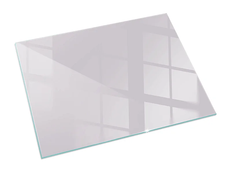 Glasplatte zum Schutz vor Funkenflug, Kaminauflage - Rechteck - 60X40 - Farbe Hellviolett