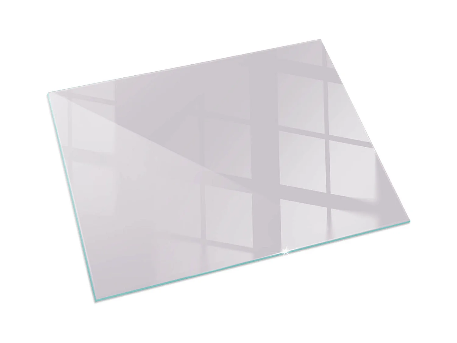 Glasplatte zum Schutz vor Funkenflug, Kaminauflage - Rechteck - 60X40 - Farbe Hellviolett