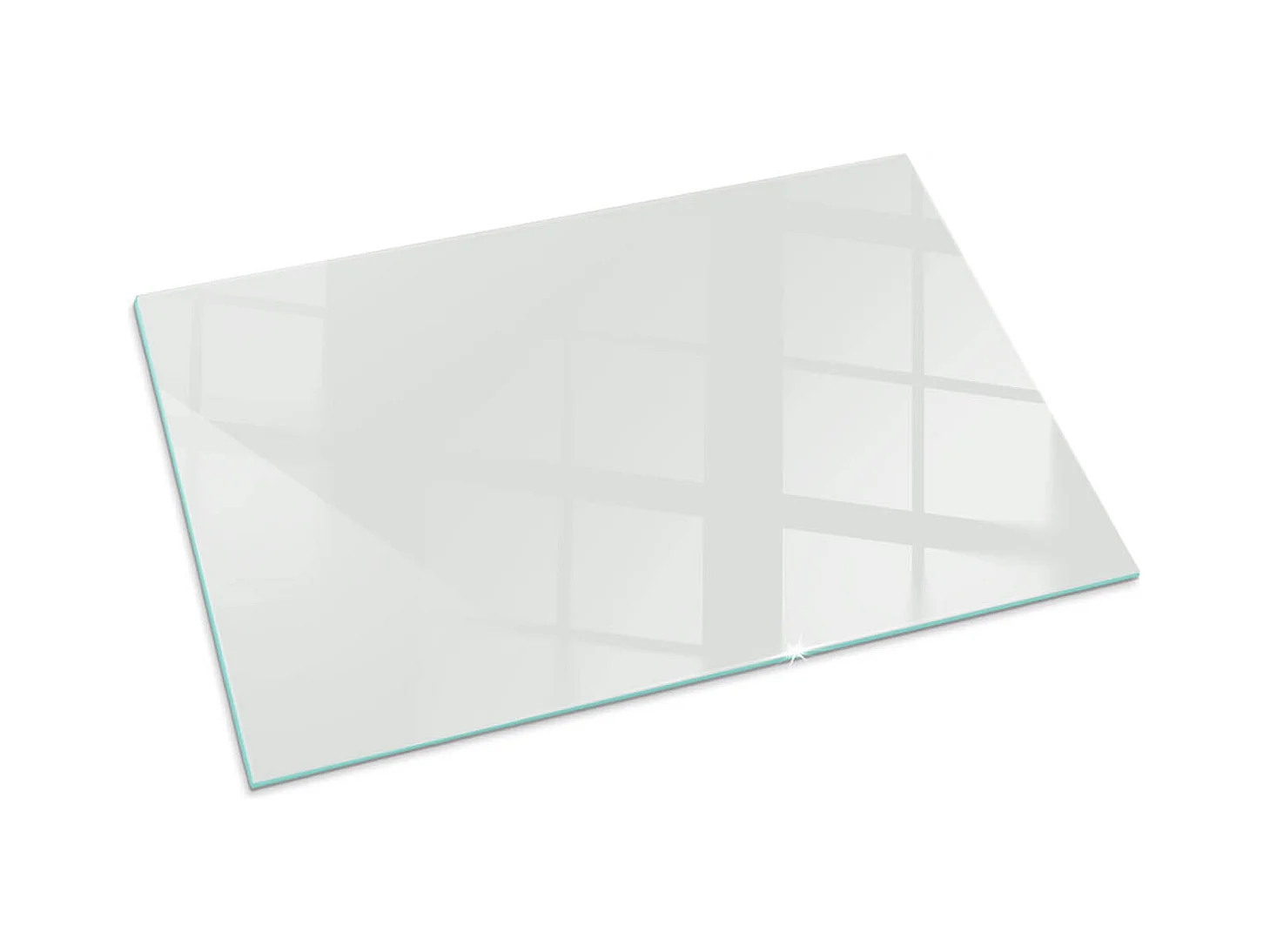 Plaque de sol en verre pour poêle - Rectangle - 100x70 - Couleur Gris