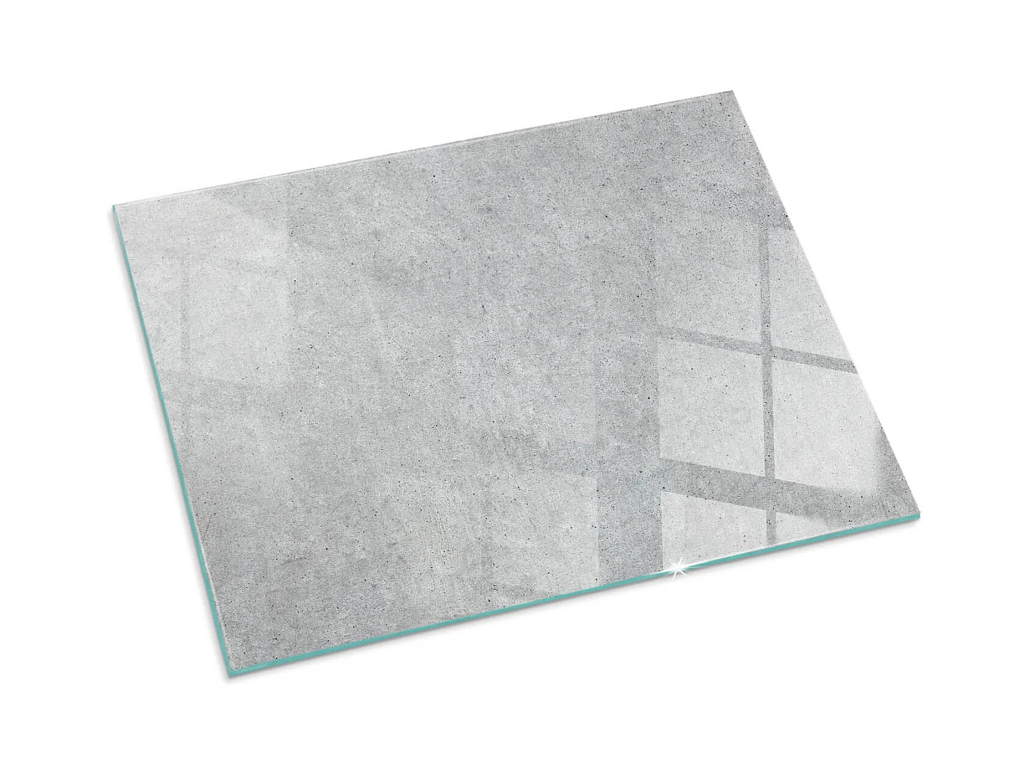 Glasplatte zum Schutz vor Funkenflug, Kaminauflage - Rechteck - 80x60 - Dekoratives Mosaikmuster