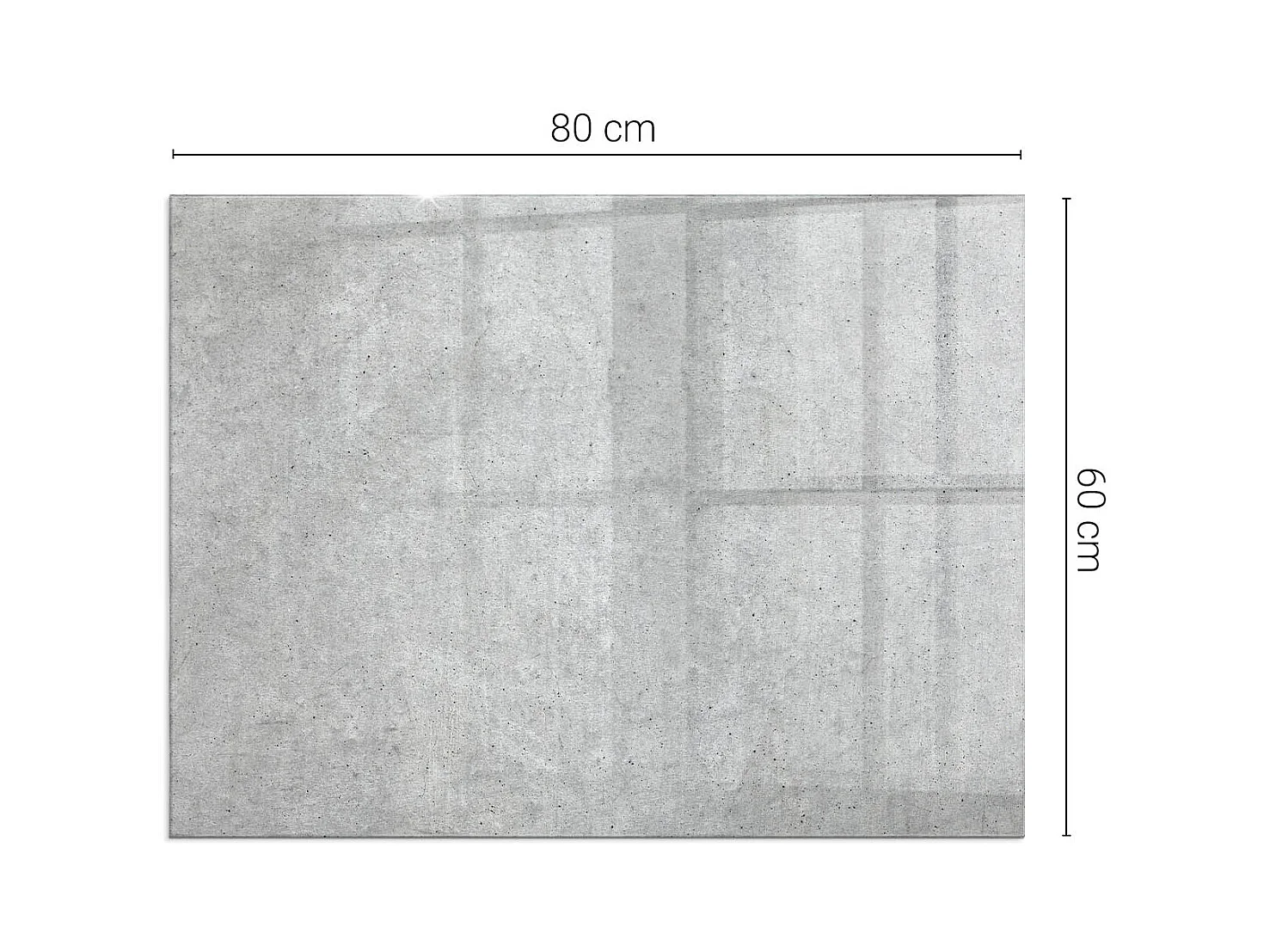 Glasplatte zum Schutz vor Funkenflug, Kaminauflage - Rechteck - 80x60 - Dekoratives Mosaikmuster