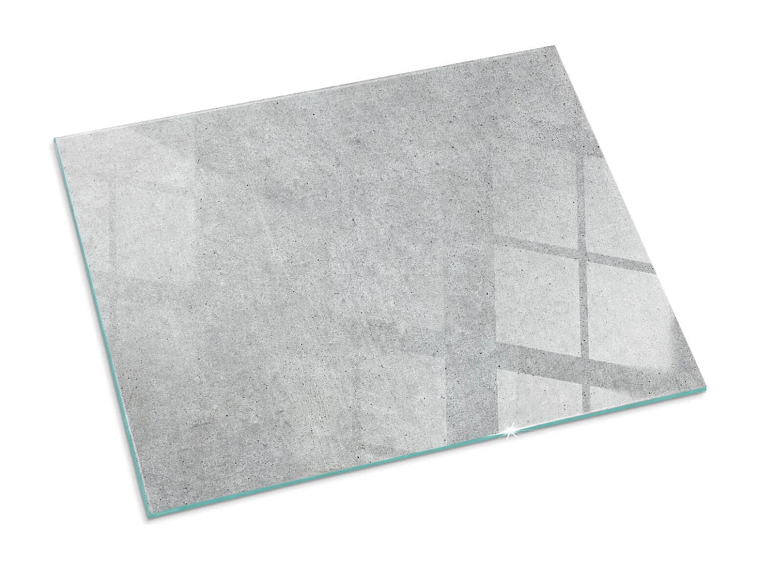 Glasplatte zum Schutz vor Funkenflug, Kaminauflage - Rechteck - 80x60 - Dekoratives Mosaikmuster