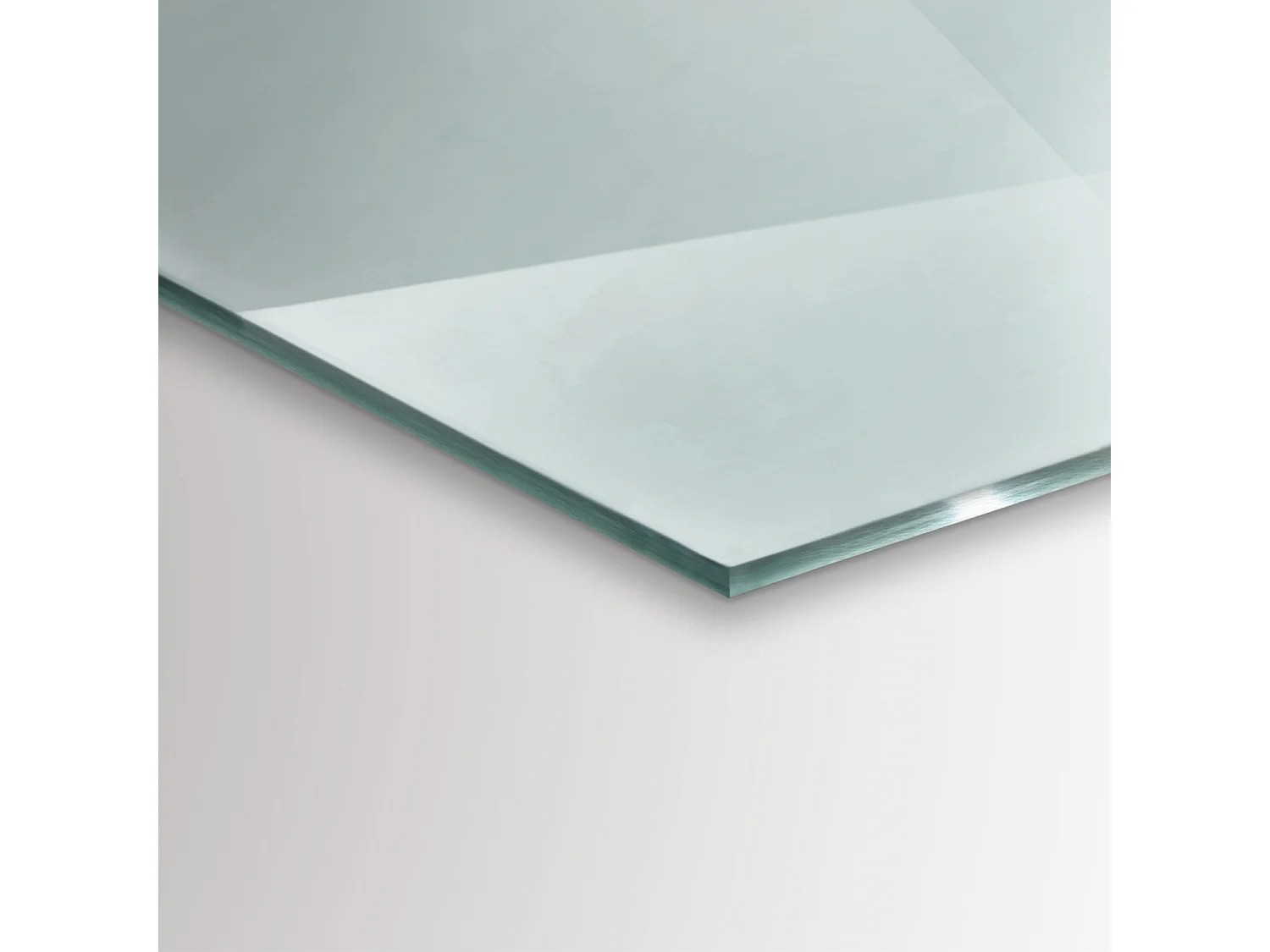 Glasplatte zum Schutz vor Funkenflug, Kaminauflage - transparent  - Rechteck - 100x70