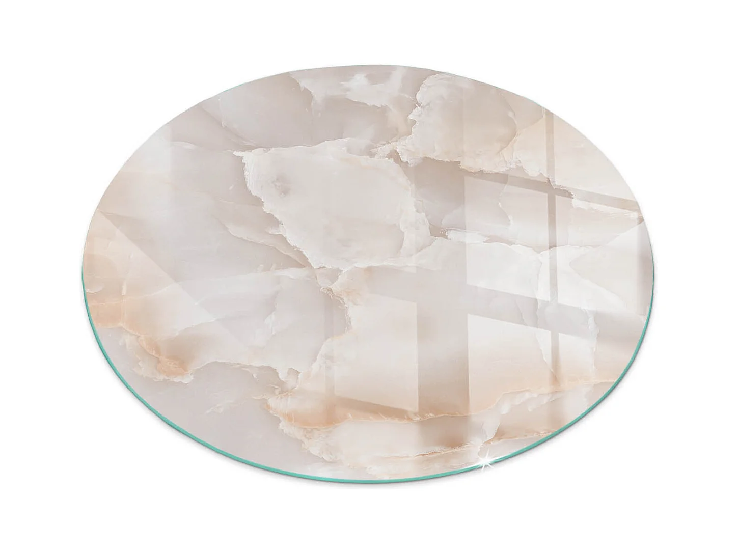 Vetro per camino, vetro di protezione per il soggiorno- Ruota - 70X70 - Modello in pietra naturale